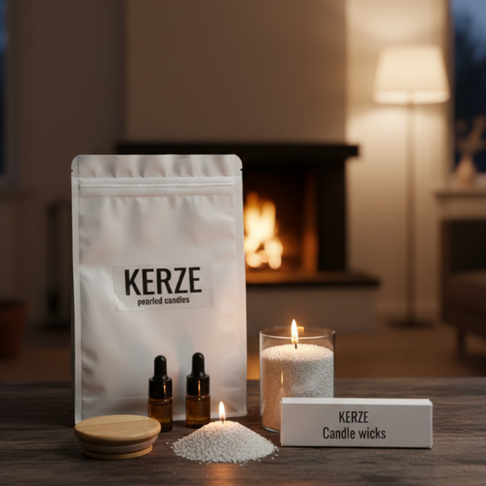 Essential Sett® : Velas de arena + Envase de Bambú+ Mechas + Dos Esencias🎁